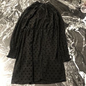 Black Polka Dot Long Sleeve Pimkie Dress